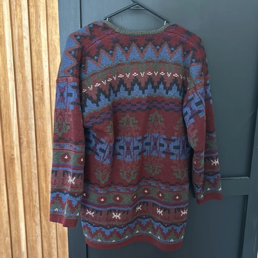 VINTAGE le Moda Southwestern Print Cardigan.‎ Size M